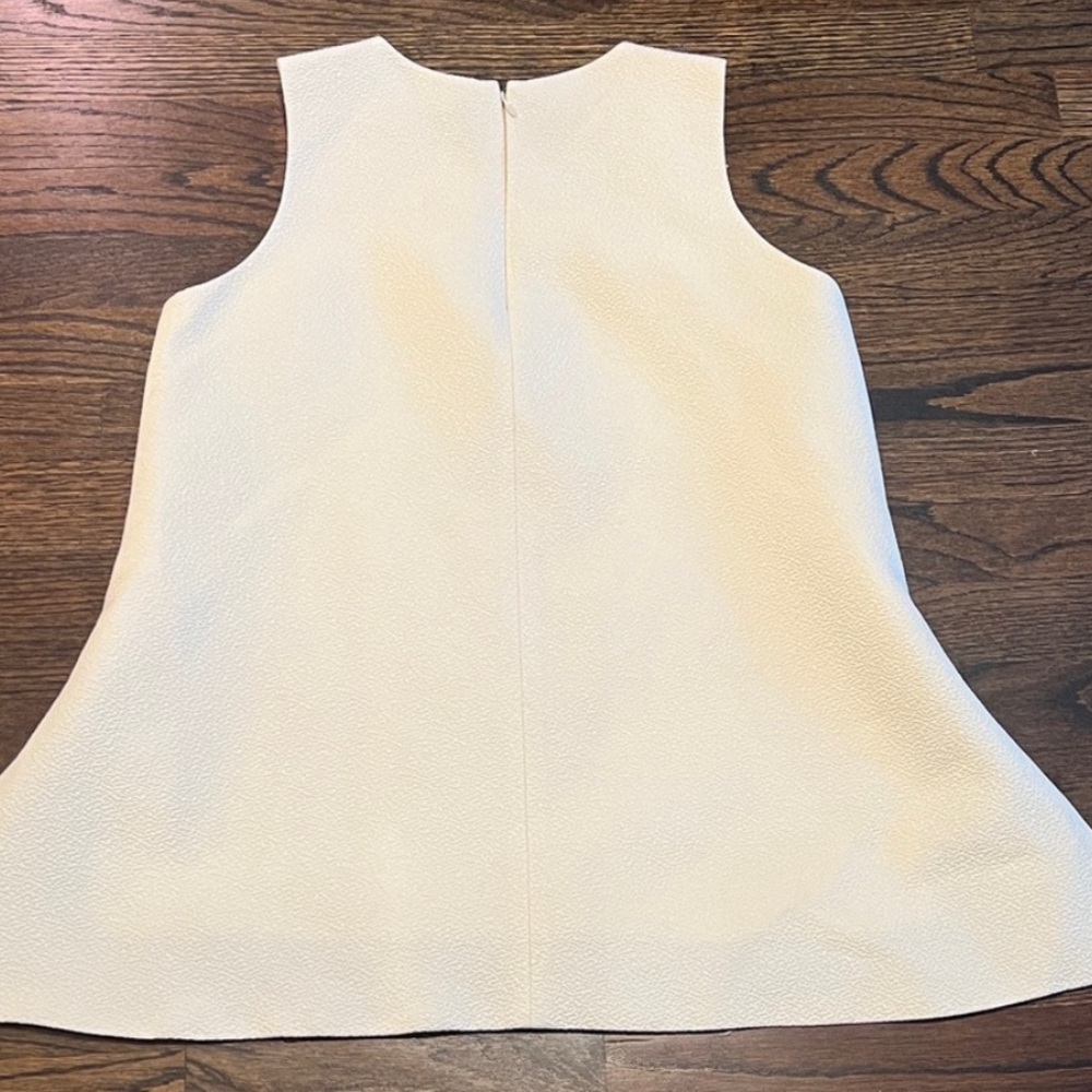 Ann Mashburn cream tunic top large - Picture 4 of 4
